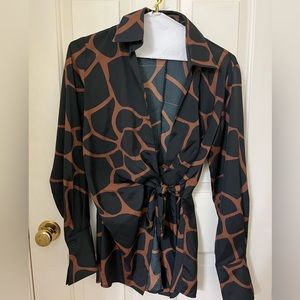 Finley animal print blouse